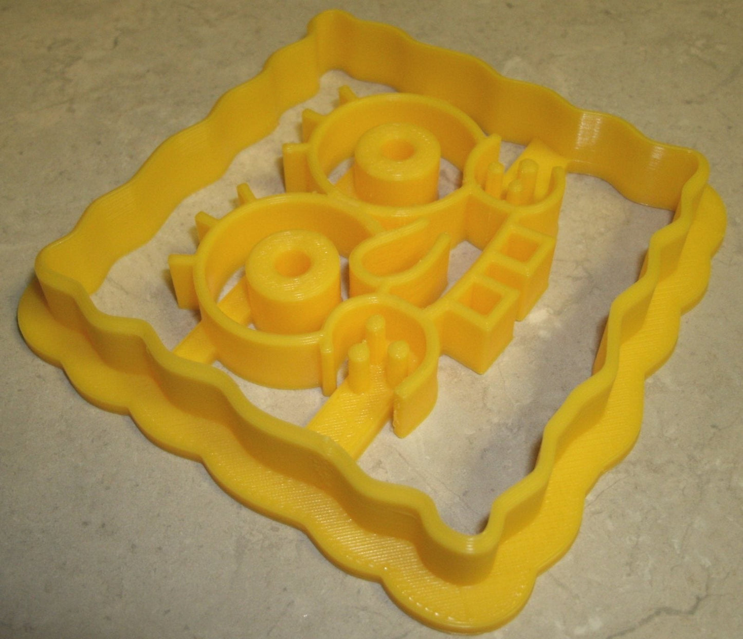 Inspired by Spongebob Squarepants Face Cookie Cutter Made In USA PR573