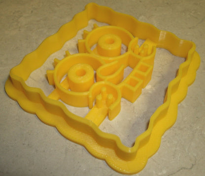 Inspired by Spongebob Squarepants Face Cookie Cutter Made In USA PR573