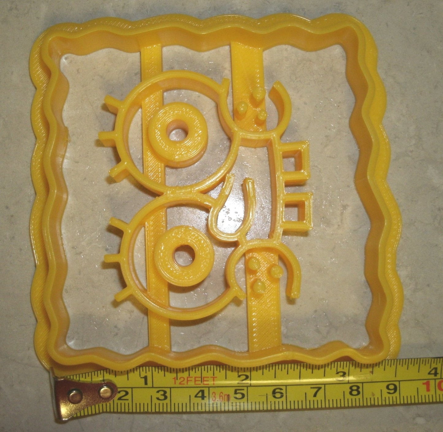 Inspired by Spongebob Squarepants Face Cookie Cutter Made In USA PR573