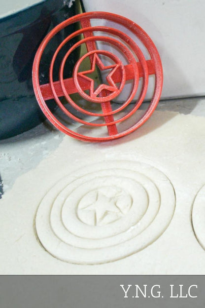 Captain America Superhero Marvel Character Cookie Cutter Made In USA PR490