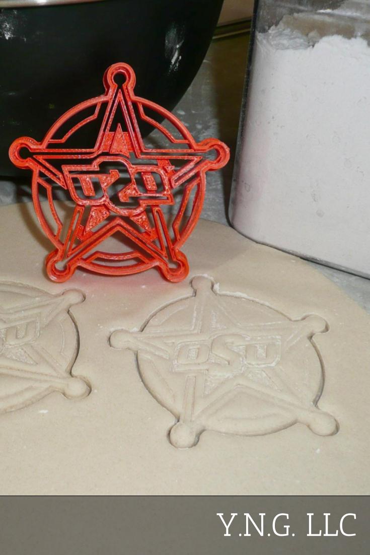 Oklahoma State Cowboys Sheriff Star Cookie Cutter Made In USA PR2221