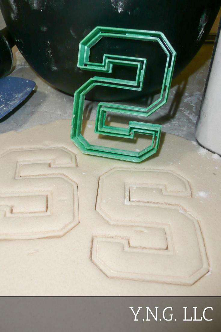 Michigan State University MSU S Letter Cookie Cutter Made In USA PR2226