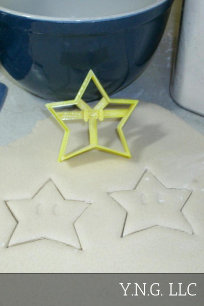 Super Mario Star Power Up Nintendo Video Game Cookie Cutter Made In USA PR2092