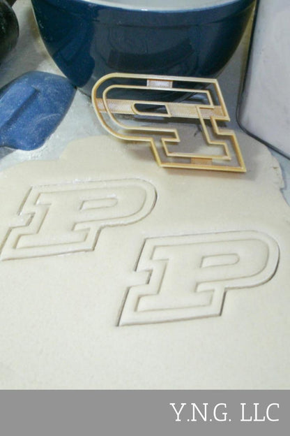 Purdue University Boilermakers P Letter Cookie Cutter Made In USA PR2216
