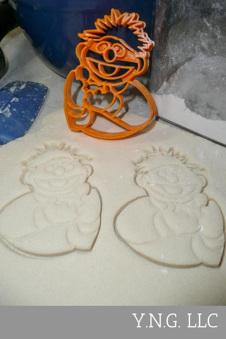 Ernie With Rubber Duckie Sesame Street Muppet Cookie Cutter Made In USA PR2016