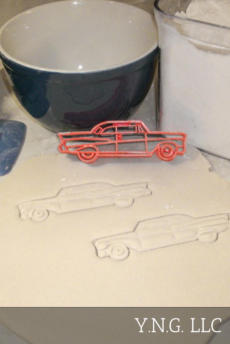 Chevy Chevrolet Bel Air Coupe 1957 Vintage Cookie Cutter Made In USA PR2107