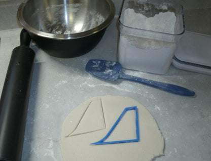 Airplane Tail Fin Vertical Stabilizer Cookie Cutter Made In USA PR602