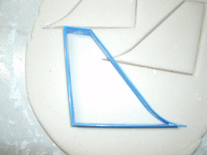 Airplane Tail Fin Vertical Stabilizer Cookie Cutter Made In USA PR602