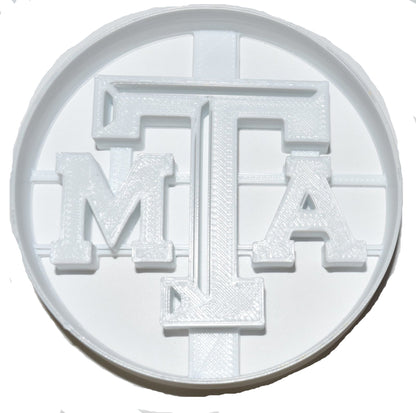 Texas A&M University Imprint in Circle Sports Cookie Cutter Made In USA PR2632