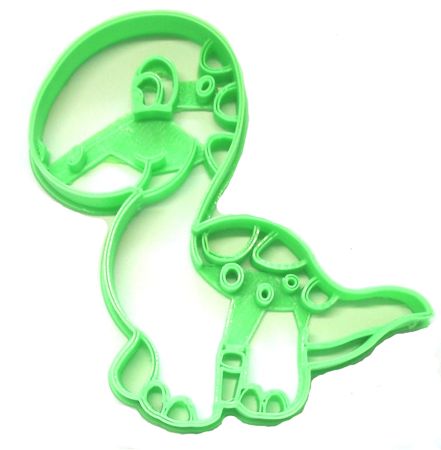 6x Brachiosaurus Dinosaur Fondant Cutter Cupcake Topper 1.75 IN USA FD2339