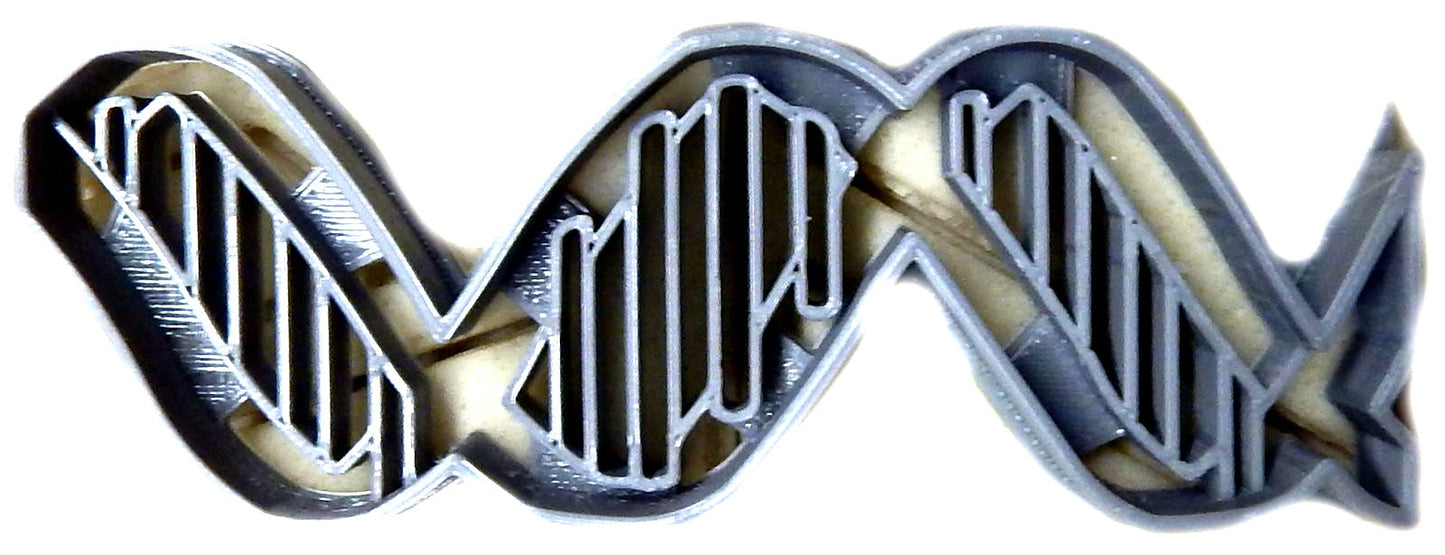 6x DNA Helix Shape Fondant Cutter Cupcake Topper 1.75 IN USA FD2146
