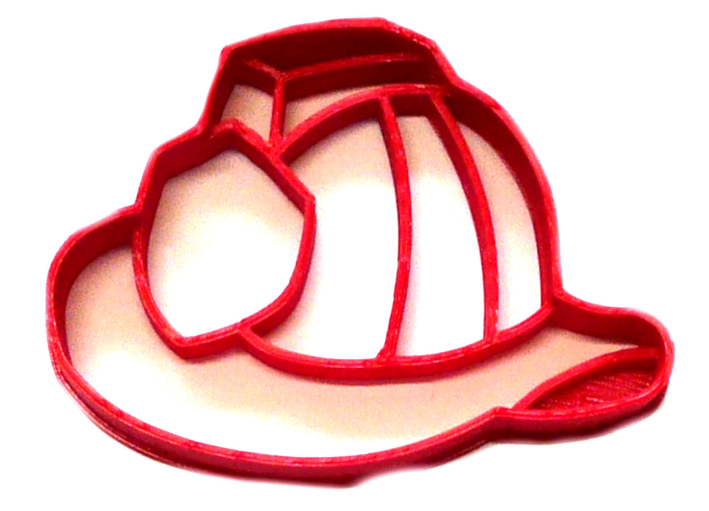 6x Fire Helmet Hat Fondant Cutter Cupcake Topper 1.75 IN USA FD2383