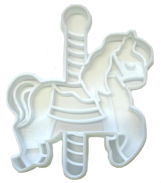 6x Carousel Horse Detail Fondant Cutter Cupcake Topper 1.75 IN USA FD2611