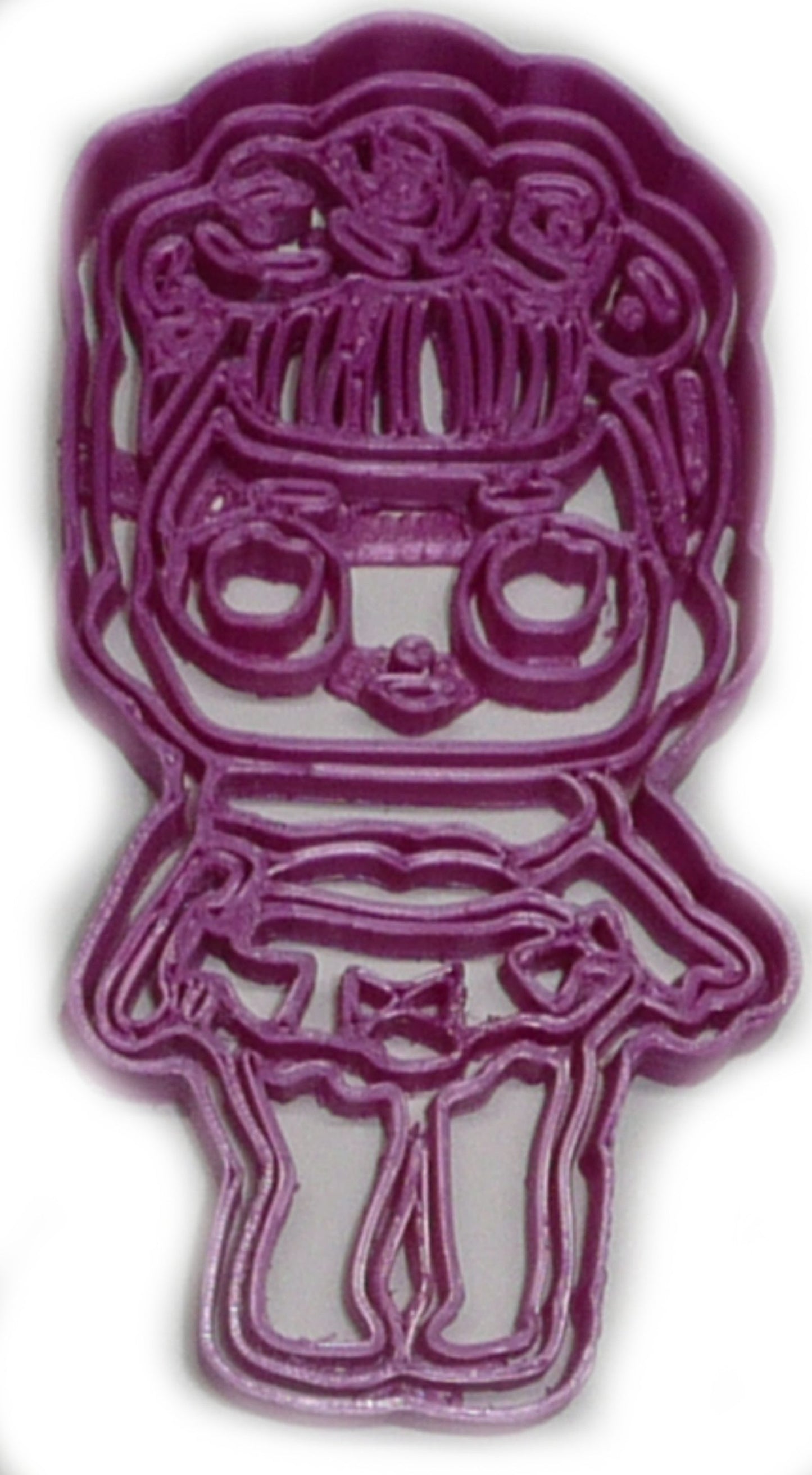 Sugar Queen Detailed Floral Hair Surprise Doll Cookie Cutter Made In USA PR2385