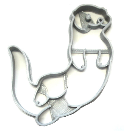 Sea Otter Water Weasel Marine Mammal Cookie Cutter Made In USA PR2359