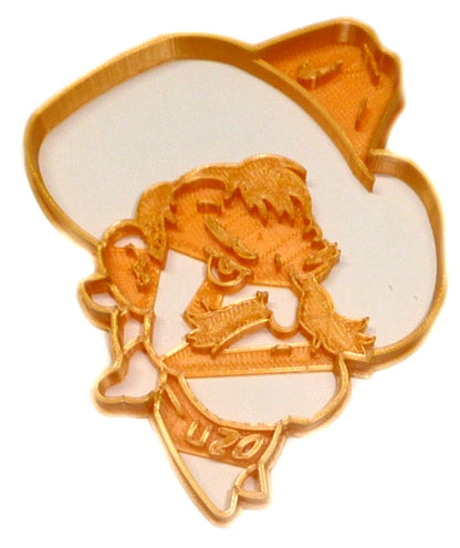 Pistol Pete OSU Oklahoma State University Cookie Cutter Made In USA PR2222