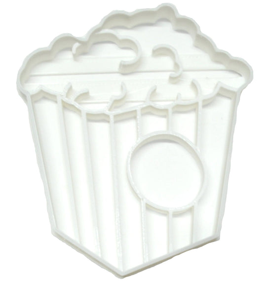 6x Popcorn Fondant Cutter Cupcake Topper 1.75 IN USA FD2527