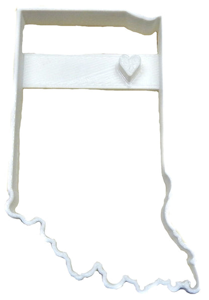 Rensselaer Indiana State Outline Shape Cookie Cutter Made In USA PR2315