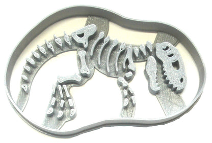 T Rex Detailed Fossil Skeleton Dinosaur Bones Cookie Cutter Made In USA PR2396