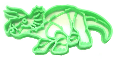 6x Triceratops Dinosaur Fondant Cutter Cupcake Top 1.75 IN USA FD2399