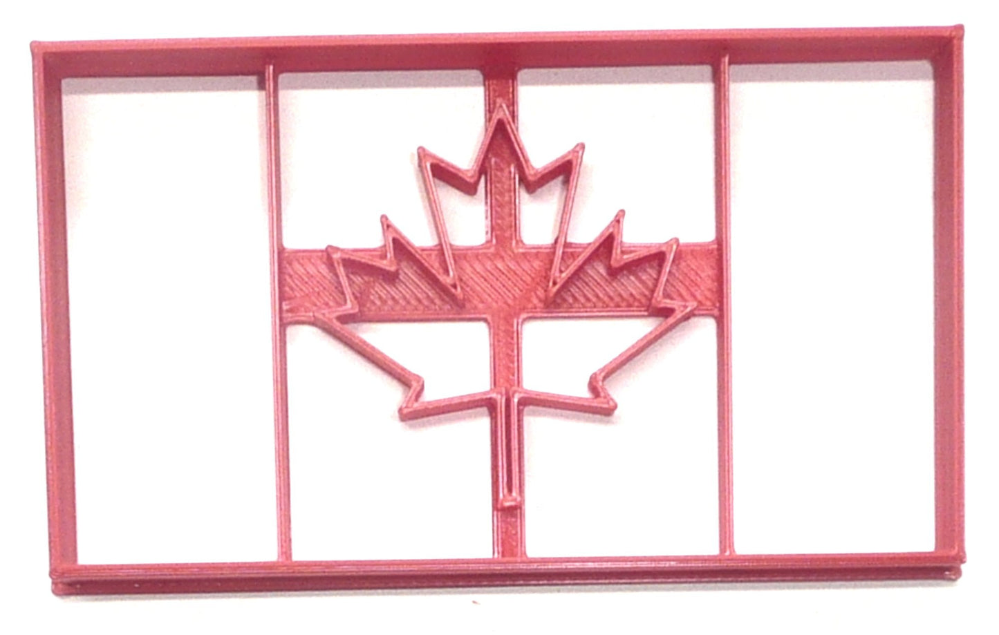 6x Canada Flag Maple Leaf Fondant Cutter Cupcake Topper 1.75 IN USA FD4109