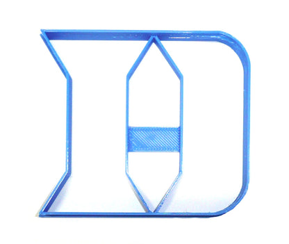 Duke University Blue Devils D Logo Sports Cookie Cutter Made In USA PR2446