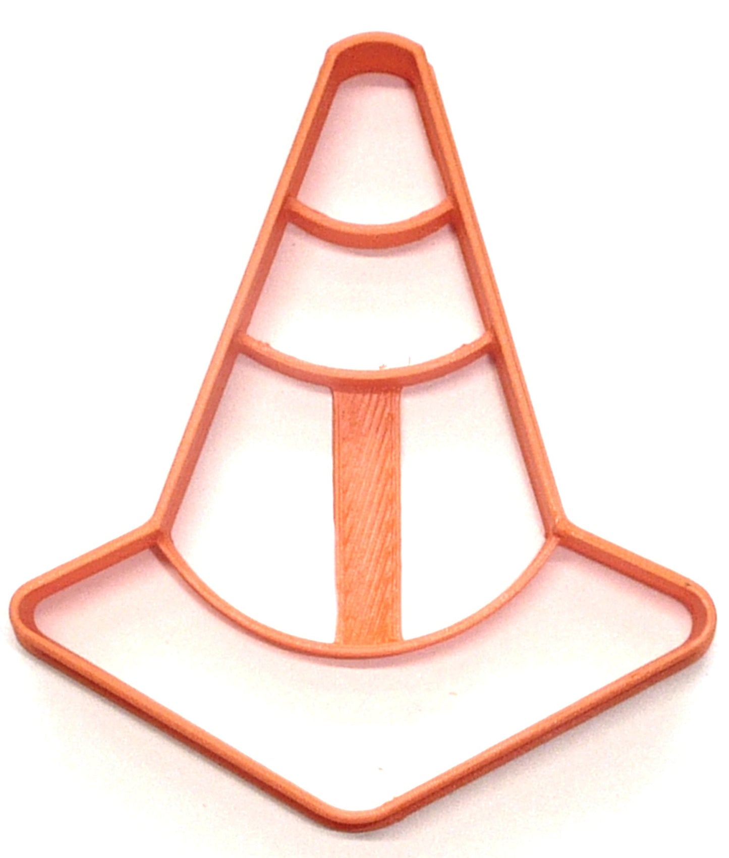 6x Traffic Cone Construction Fondant Cutter Cupcake Topper 1.75 IN USA FD4108