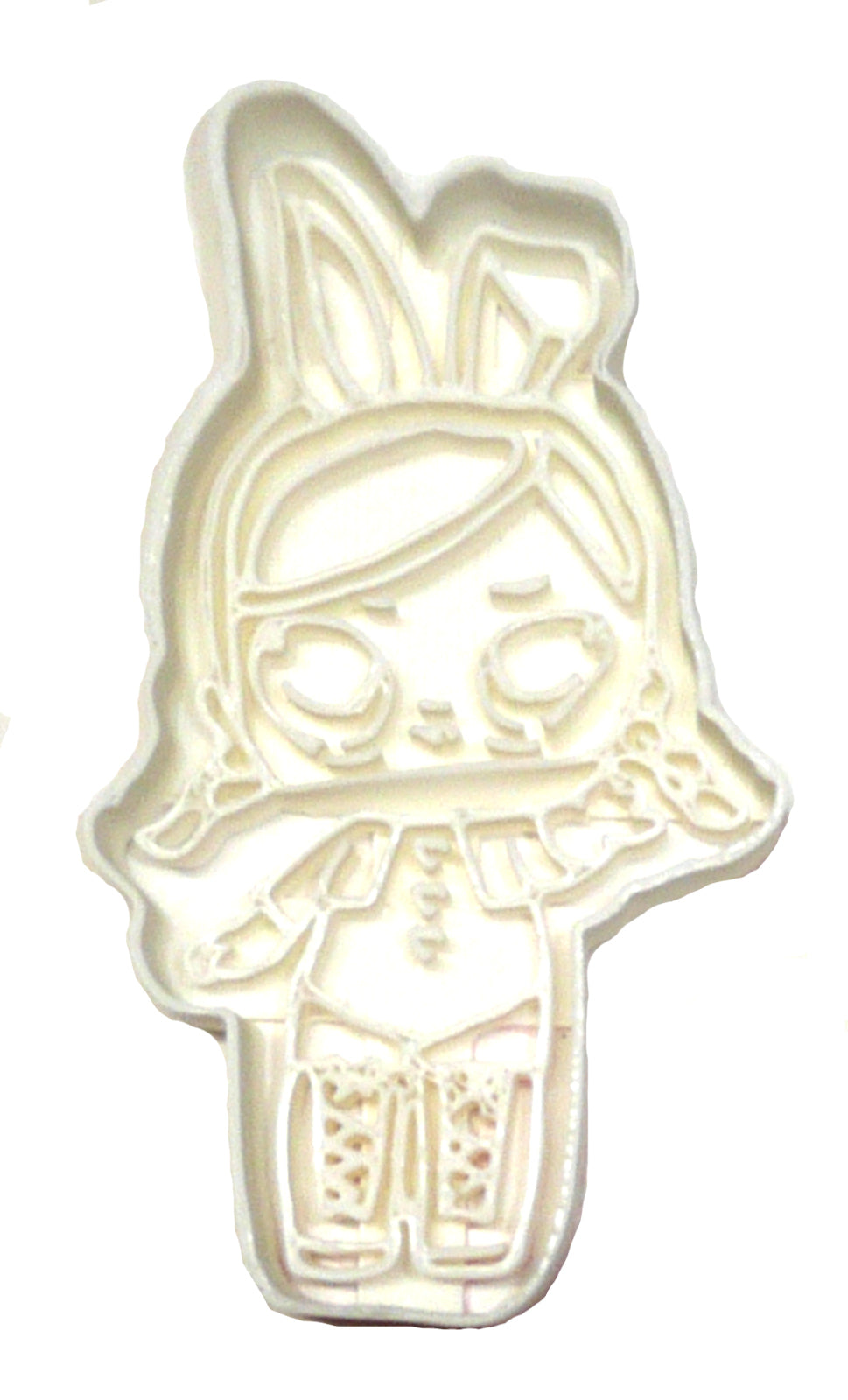 Hops Detailed Bunny Ears Surprise Doll Series Cookie Cutter Made In USA PR2386