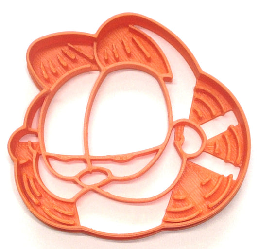 6x Garfield Face Fondant Cutter Cupcake Topper 1.75 IN USA FD4037