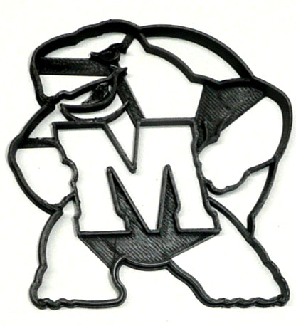 University of Maryland Terps Turtle Mascot Cookie Cutter Made In USA PR2937