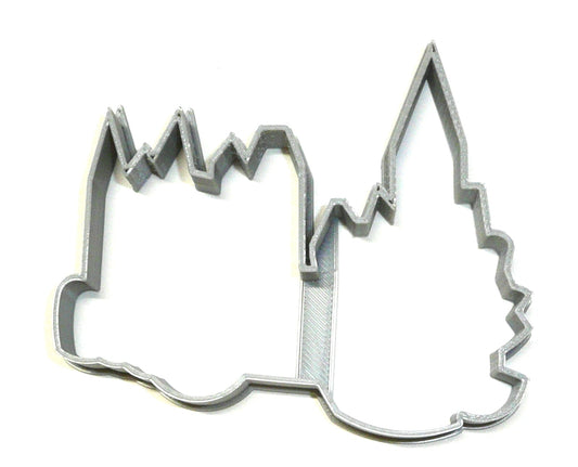 6x Hogwarts Castle Fondant Cutter Cupcake Topper 1.75 IN USA FD2422