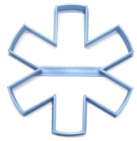 6x Medical Symbol Asterisk Fondant Cutter Cupcake Topper 1.75 IN USA FD4112