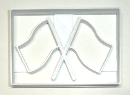 Checkered Flag Racing Finish Line Cookie Cutter Made In USA PR2894