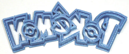 6x Pokemon Word Fondant Cutter Cupcake Topper 1.75 IN USA FD331