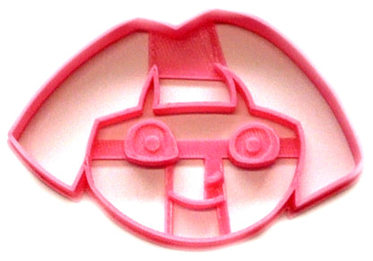 Dora The Explorer Detailed Face Kids Cartoon Cookie Cutter Made In USA PR2992