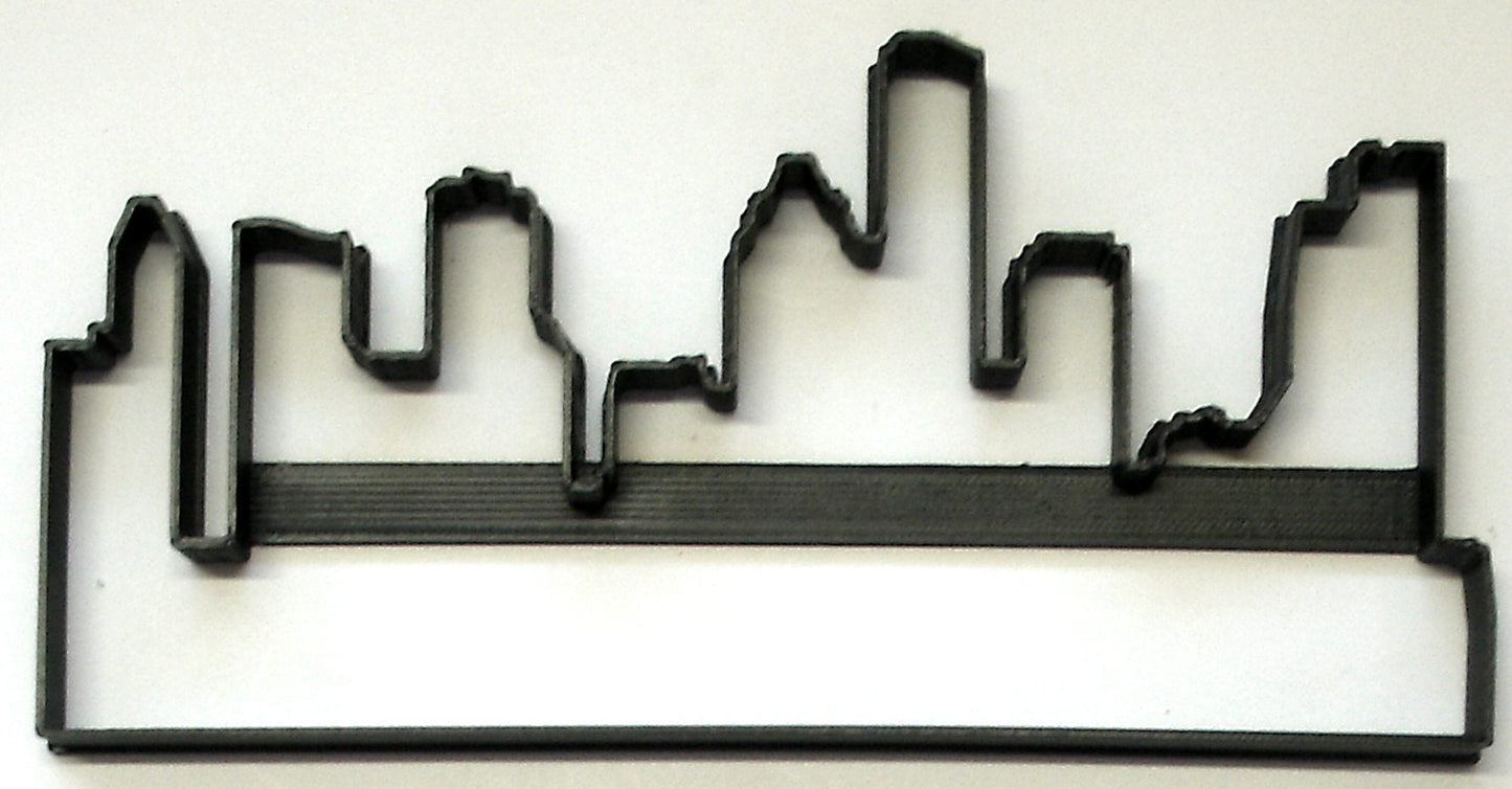 Houston Texas City Skyline Skyscraper Horizon Cookie Cutter Made In USA PR2957