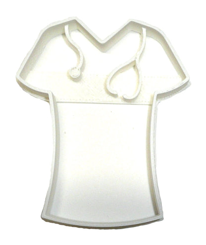 Nurse Scrubs Shirt Top Stethoscope Doctor Nursing Cookie Cutter USA PR2180