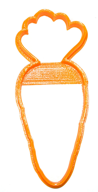 6x Carrot Root Fondant Cutter Cupcake Topper 1.75 IN USA FD823