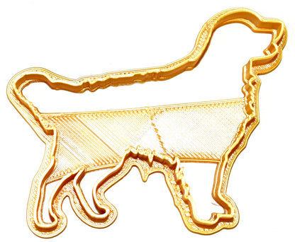 Golden Retriever Full Body Dog Outline Cookie Cutter Made In USA PR626