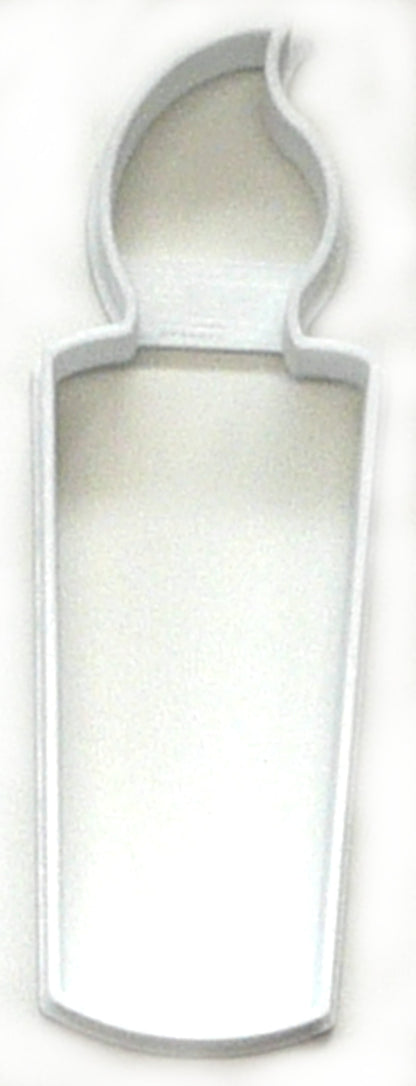 Candle Candlestick Outline Flame Light Birthday Cookie Cutter Made In USA PR2933