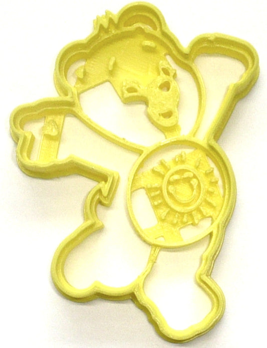 6x Funshine Bear Care Bears Fondant Cutter Cupcake Topper 1.75 IN USA FD3987