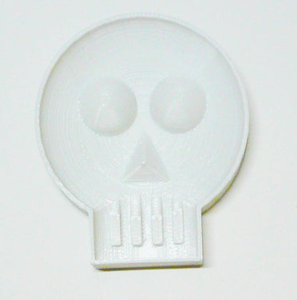 Skull With Round Eyes Halloween Day Of The Dead Cookie Cutter Made In USA PR2141
