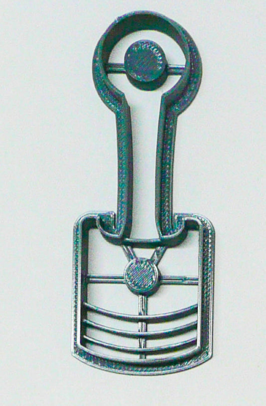 6x Piston Engine Fondant Cutter Cupcake Topper 1.75 IN USA FD2169