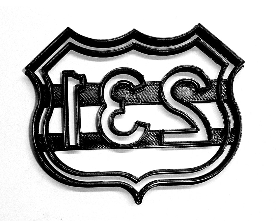 US Route 231 Sign Shield IN To FL Road Trip Cookie Cutter Made In USA PR2316