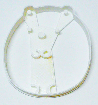 Polar Bear Round Ball Puffy Cute Animal Cookie Cutter Made In USA PR2469