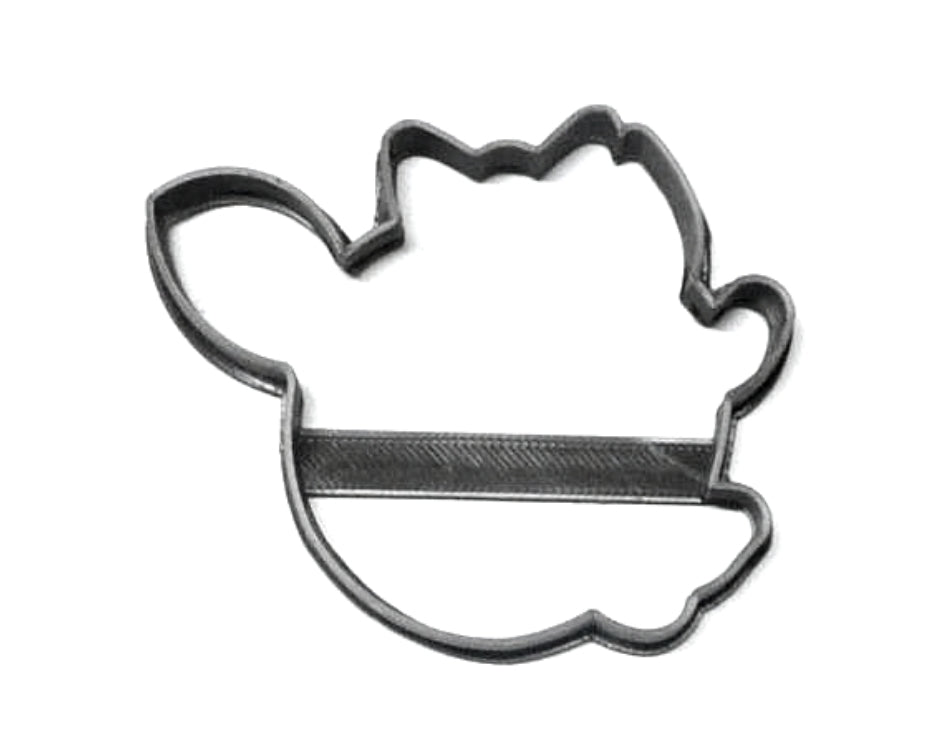Clarice Girl Reindeer Face Outline Cartoon Cookie Cutter Made In USA PR3050