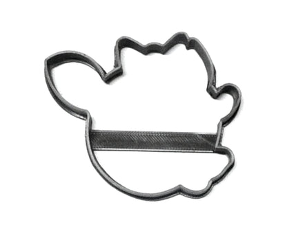 Clarice Girl Reindeer Face Outline Cartoon Cookie Cutter Made In USA PR3050
