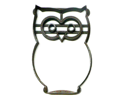 Owl Nocturnal Bird Of Prey Large Eyes Cookie Cutter Made In USA PR436