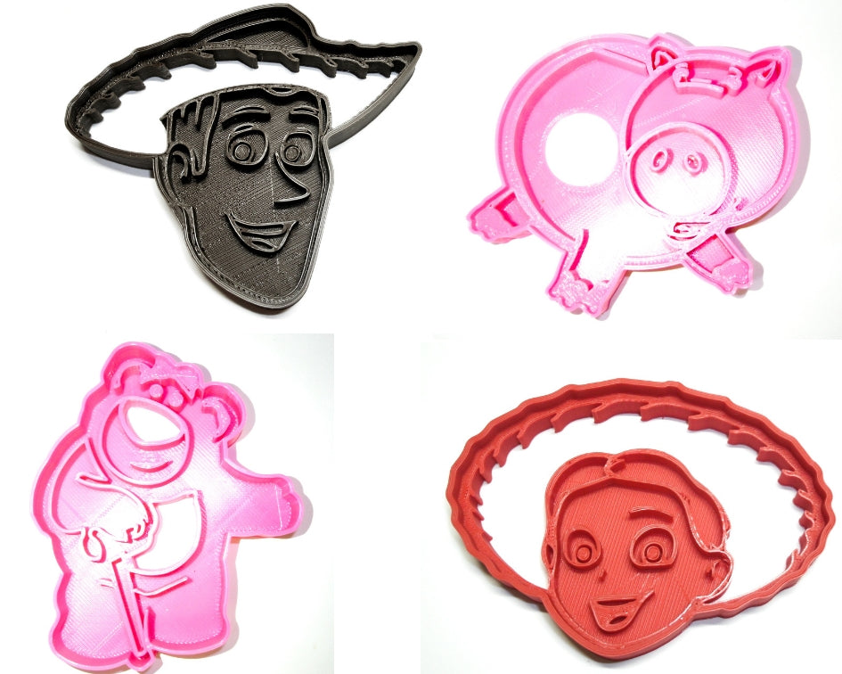 Toy Story Woody Jessie Lotso Hamm Set of 4 Cookie Cutters Made In USA PR507