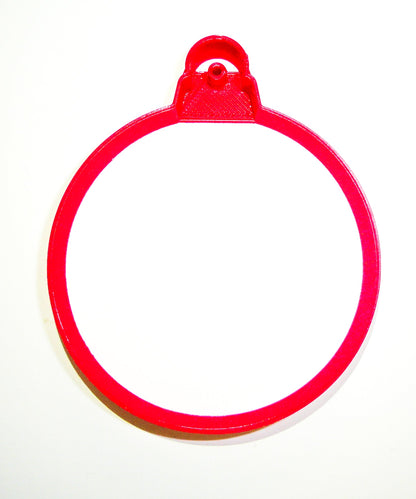 Round Ball Hanging Christmas Tree Ornament Cookie Cutter Made In USA PR2086